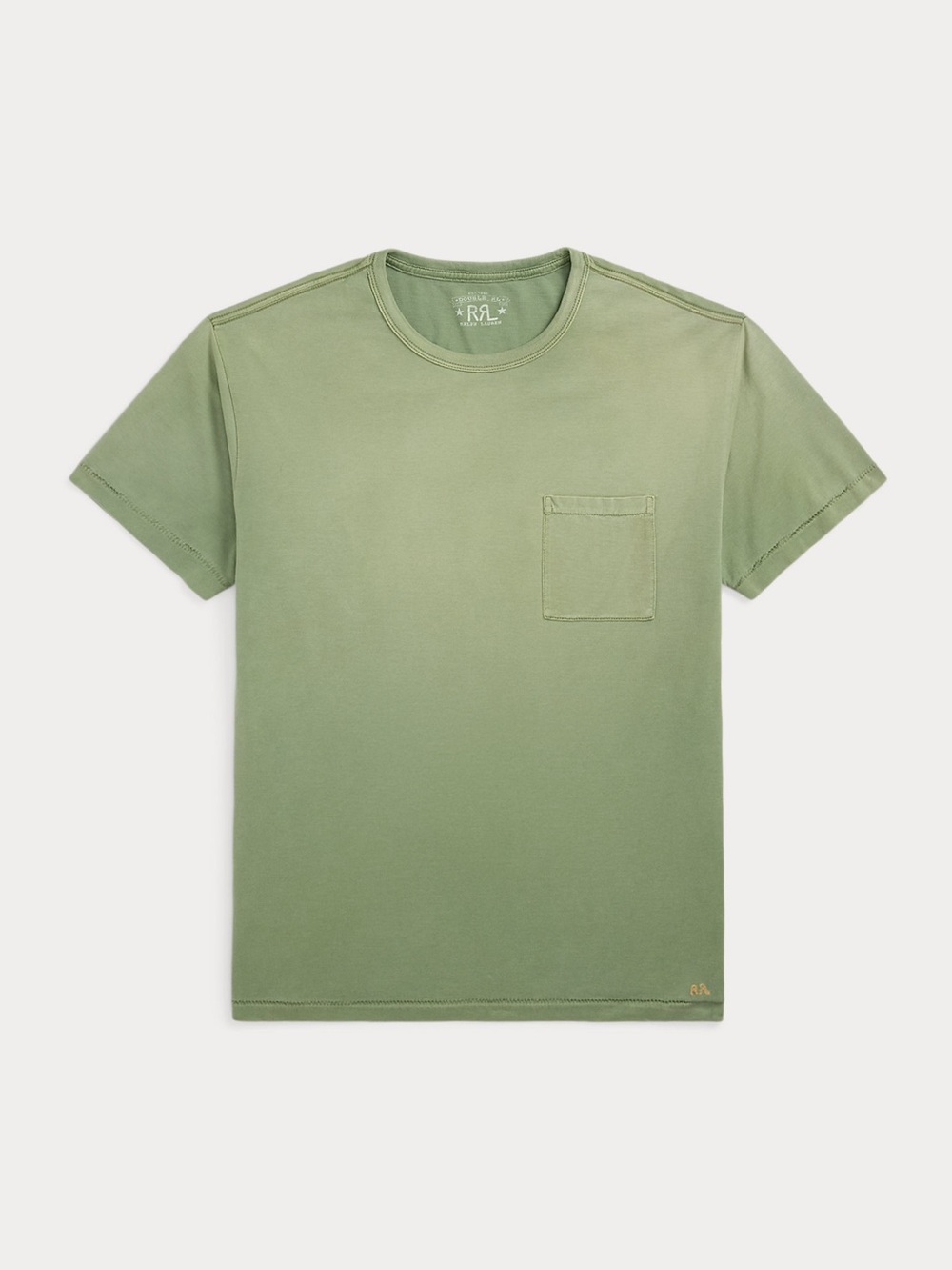 Double RL Garment-Dyed Pocket T-Shirt SMALL